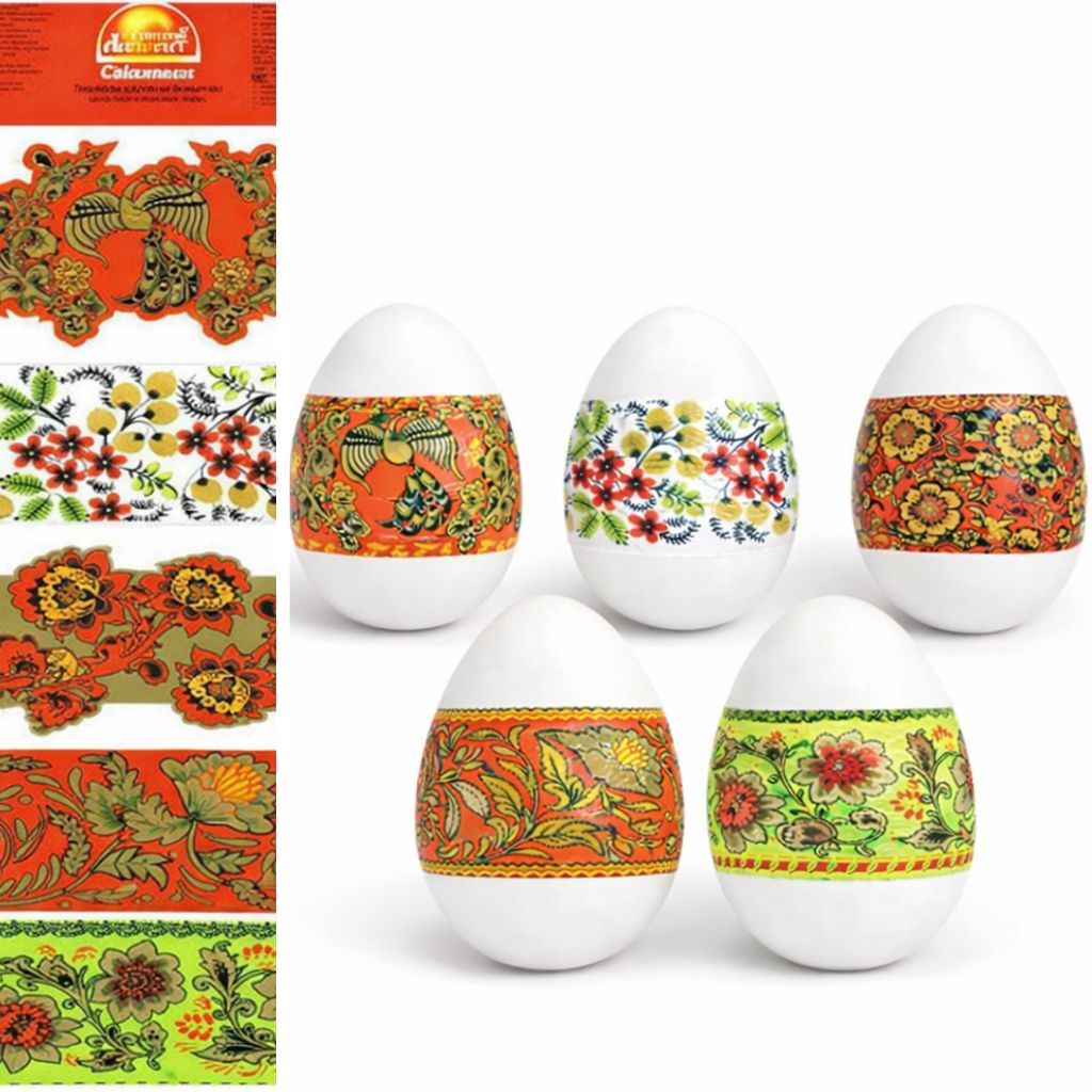 Ostereier Dekoration Schrumpffolie Ostern Zauberfolie Thermofolie