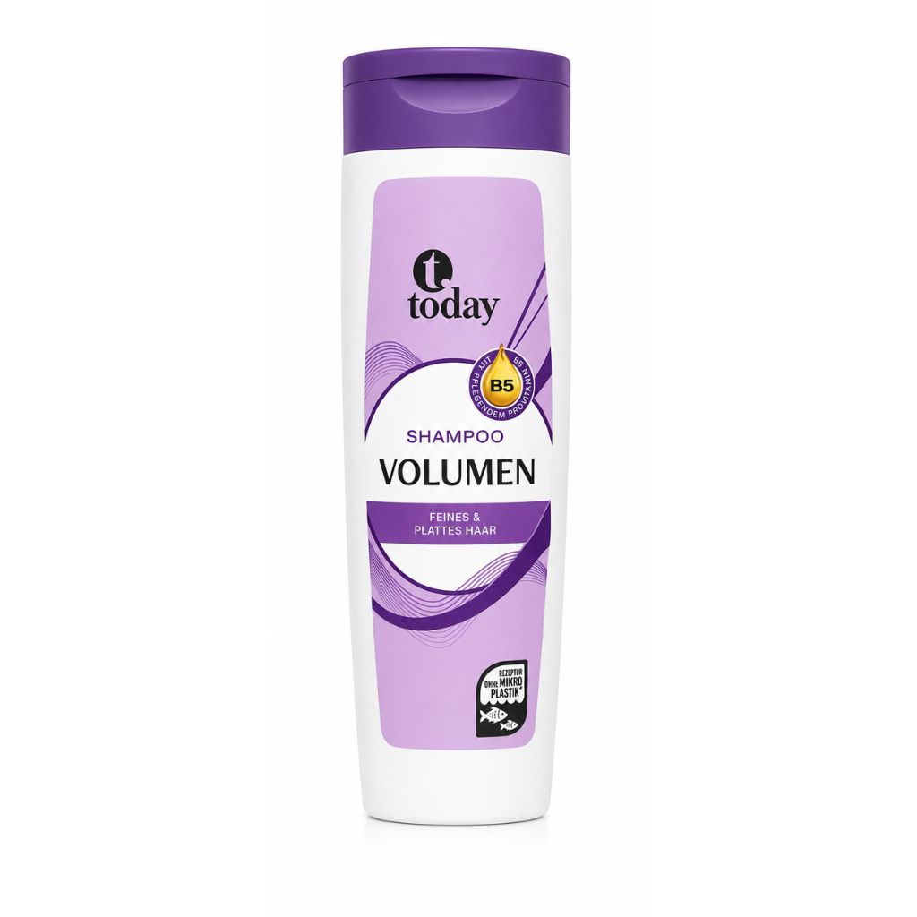today Shampoo Volumen 300 ml – Mit Provitamin B5 – Für feines & plattes Haar