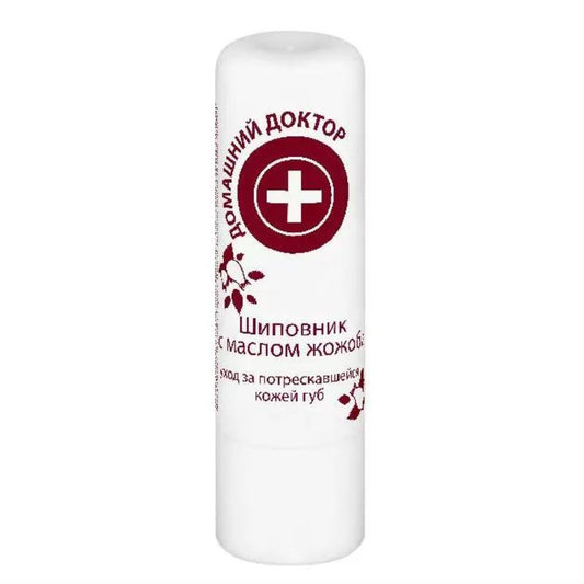 Domaschij Doktor Lippenstift Hagebutte mit Jojobaöl 3,5g.