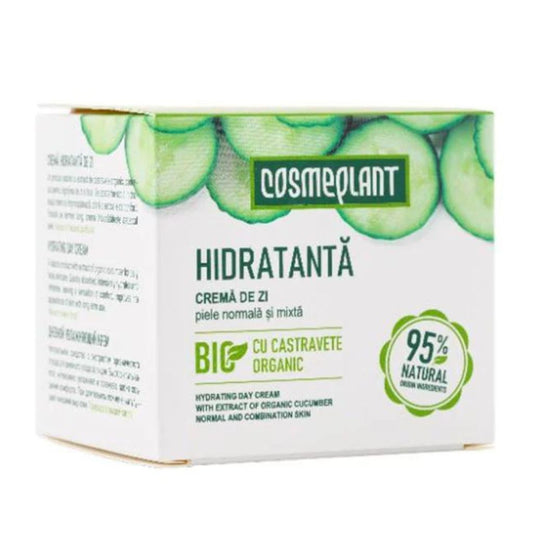 COSMEPLANT Gesichtcreme Tagescreme mit Bio-Gurkenextrakt, 50 ml Feuchtigkeits