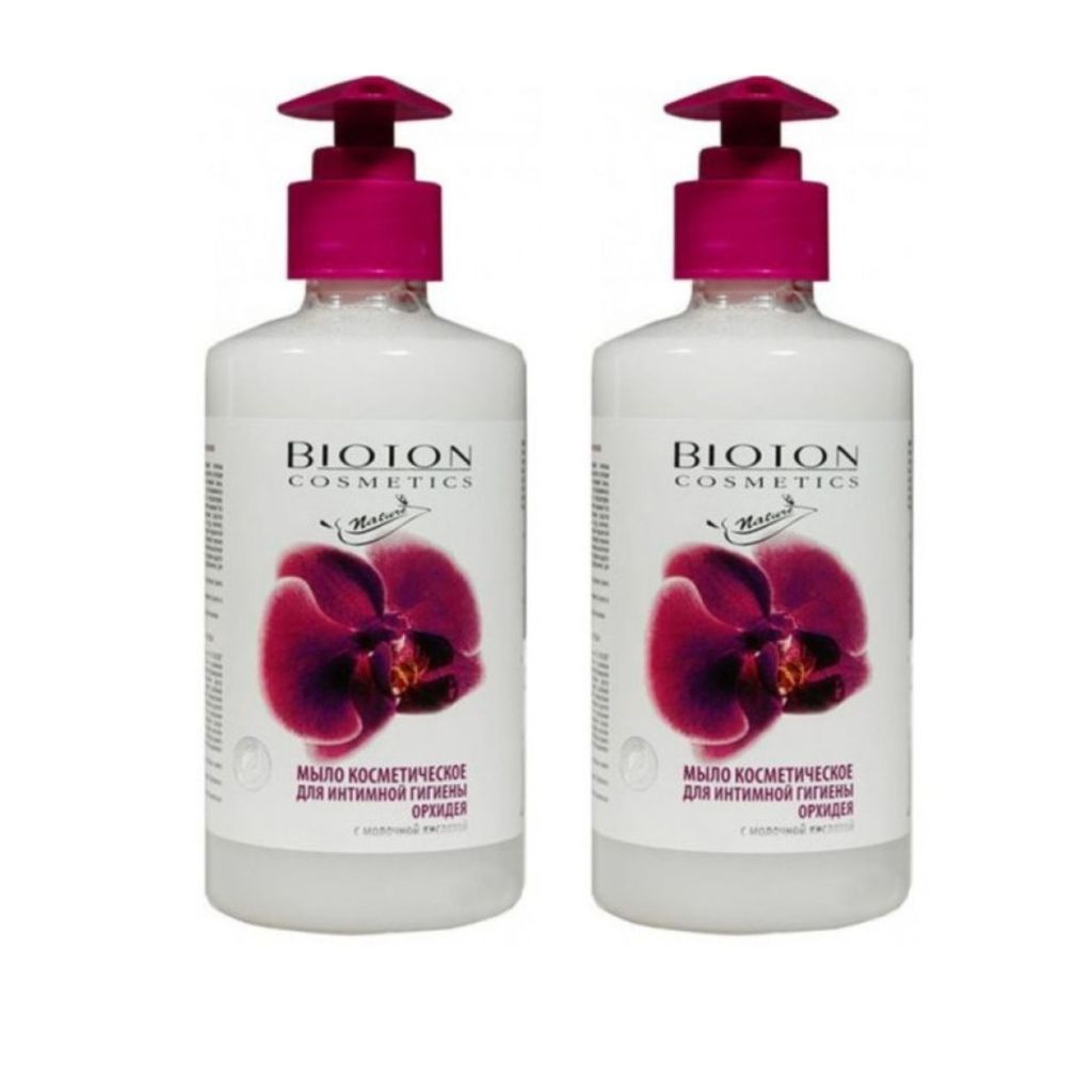 2x 300 ml Bioton Nature Seife für die Intimhygiene Orchidee