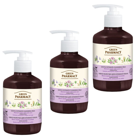 3x 370 ml Green Pharmacy Intimhygienemilch Women's Herbs