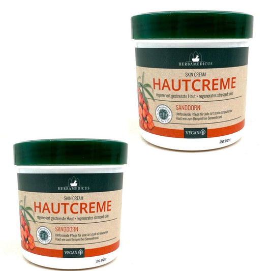 2 x 250 ml Herbamedicus Sanddorn Creme regenerierend
