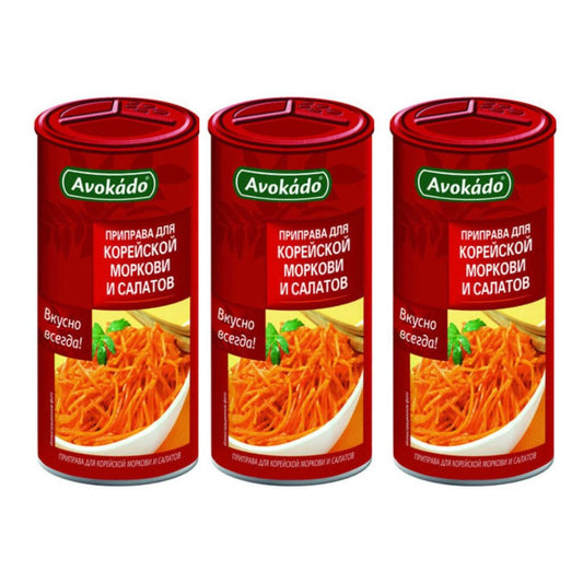 3x 200 g Avokado Würzmischung für koreanischen Möhrensalat
