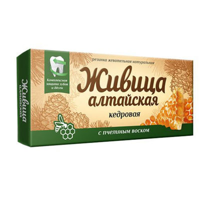 Zhivitsa Altai Kaugummi "Zhiwitsa"mit BienenwachsAltai-Nektar aus Zedernholz