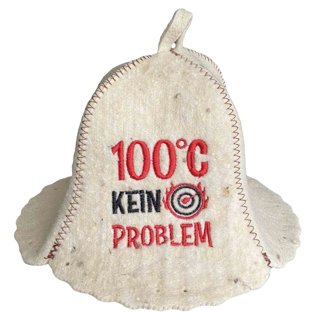 Filzkappe für Sauna Saunahut Saunamütze Schapka Saunakappe 100 C kein Problem