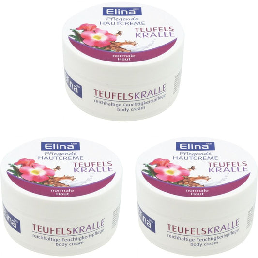 3x 150 ml Elina Creme Teufelskralle Balsam  Hautcreme
