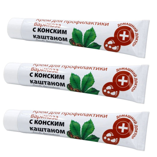 3x42 ml The Doktor Fußcreme Prävention gegen Krampfadern mit Rosskastanie