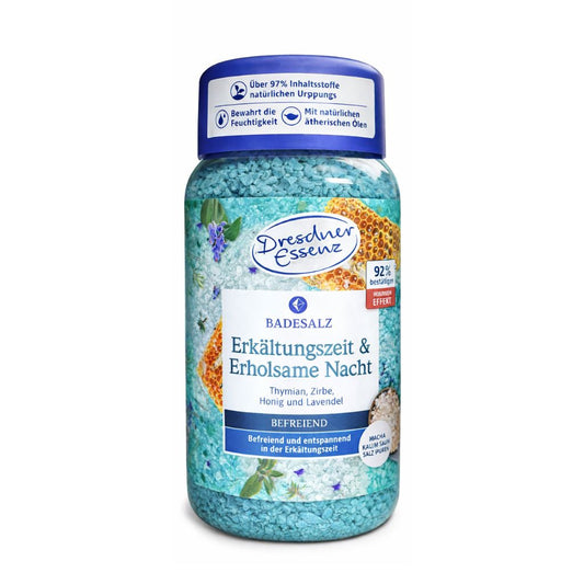 Dresdner Essenz Badesalz Erkältungszeit & Erholsame Nacht 600 g