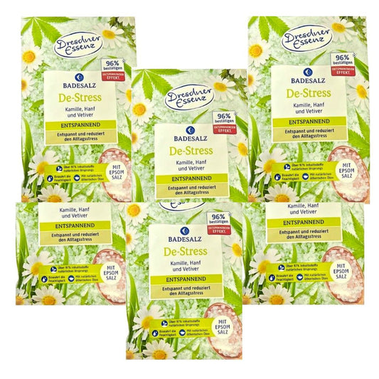6x60 g Badesalz De-Stress