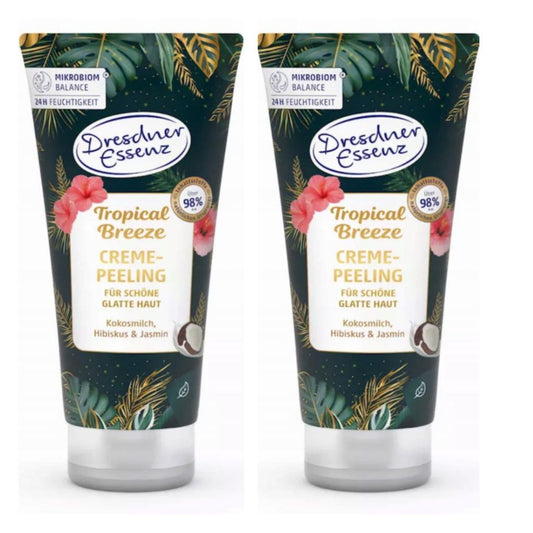 2x200 ml Dresdner Essenz Creme-Peeling Tropical Breeze