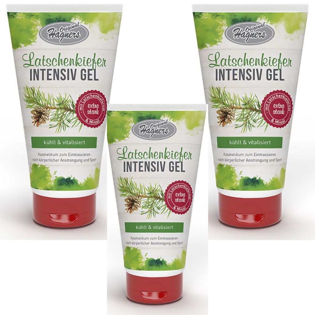3x 150 ml Original Hagners Latschenkiefer Intensiv Gel, 150 ml