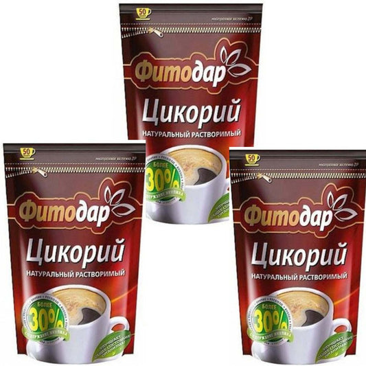 3x100 g Fitodar Zichorienpulver Zichorie Zichorien-Pulver
