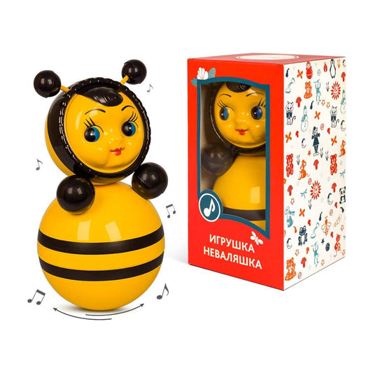 Stehaufpuppe "Gelbe Bine", 15 cm