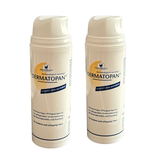2x 140ml Herbamedicus Dermatopan für trockene & shuppige Haut Panthenol Vitamin E