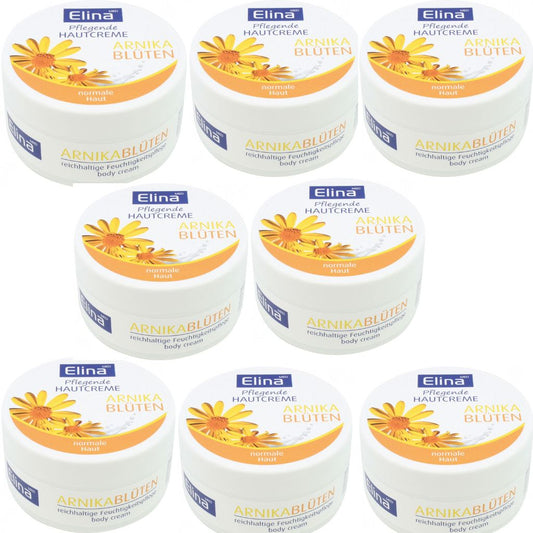 8x150 ml Elina Creme Arnika in Dose  Hautcreme schmerzlindernd