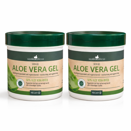 Herbamedicus Aloe Vera Gel Hautcreme 250 ml (2 Pack)