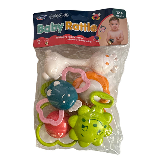 Spielzeug 5x Baby Rassel Spielzeug Set Frühe Entwicklung Lernen Musik