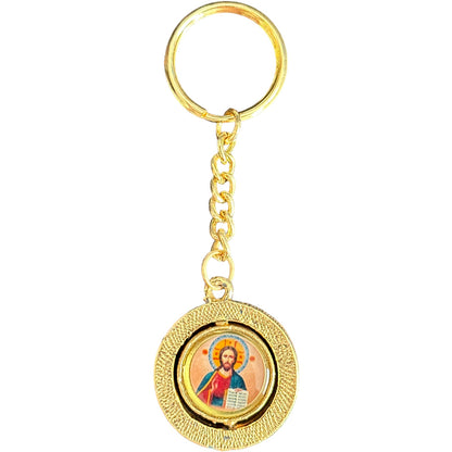 Ikone-Aufhänger für Auto, D 6 cm, mit Glasperlen