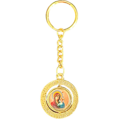 Ikone-Aufhänger für Auto, D 6 cm, mit Glasperlen