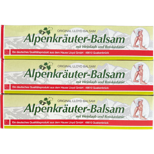 3 St. LLOYD Alpenkräuter Balsam mit Weinlaub und Rosskastanie - 3mal 200ml