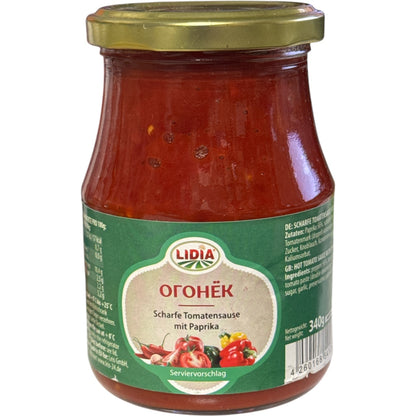 Lidia Scharfe Sauce "Ogonök" 340g