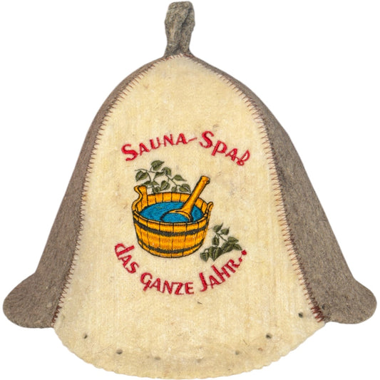 Filzkappe für Sauna Saunahut Banja Kappe Saunamütze Sauna Spaß