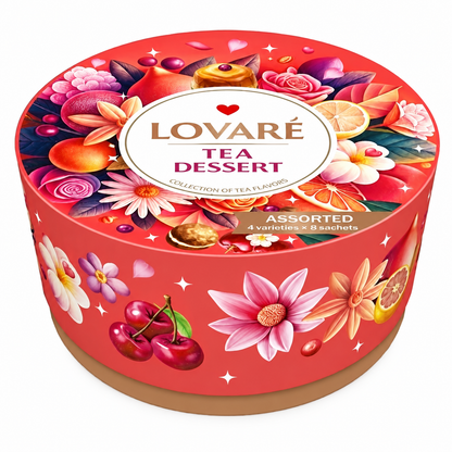 LOVARE Tea Dessert – Schwarztee-Sortiment, 40 × 2 g