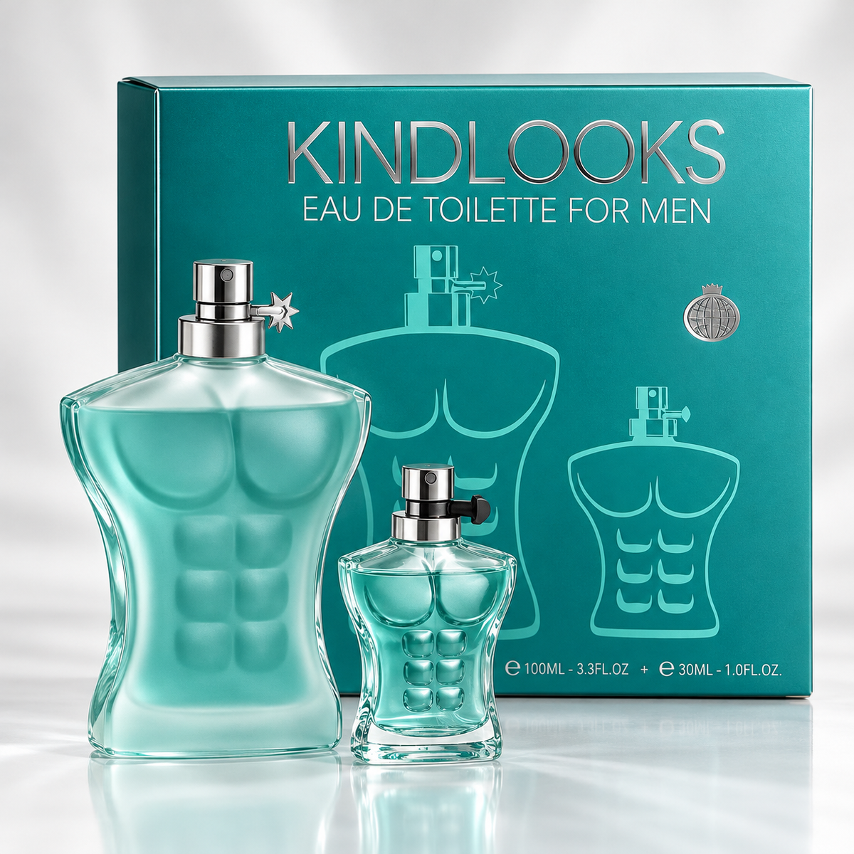 KINDLOOKS Herren Eau de Toilette Geschenkset – 100 ml + 15 ml