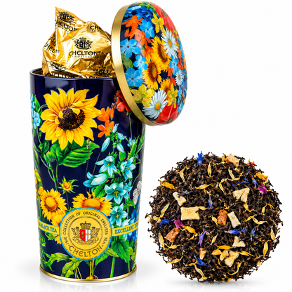 Chelton Blumenvase Feldblumen – Schwarzer Ceylon-Tee mit Früchten und Blüten, 100 g