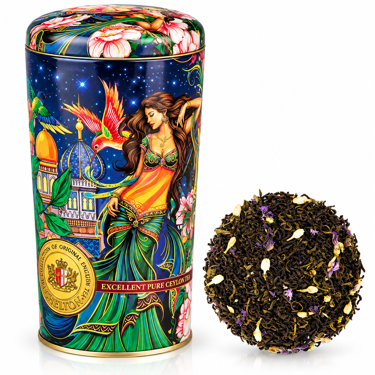 Chelton Tee Vase Scheherazade – Schwarzer und grüner Ceylon-Tee, 100 g