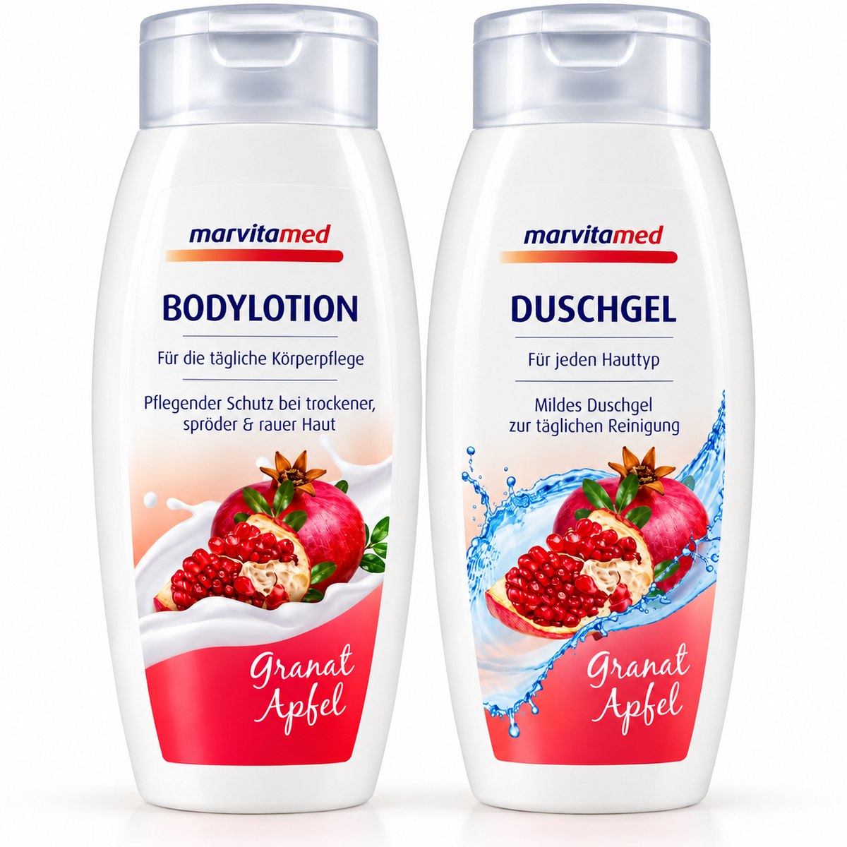 Marvitamed Granatapfel Pflegeset – Bodylotion & Duschgel