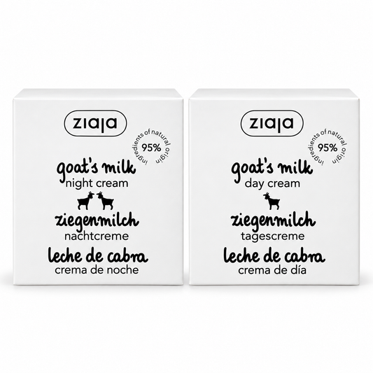 Ziaja Goat's Milk Ziegenmilch Tagescreme & Nachtcreme Set – 2 × 50 ml