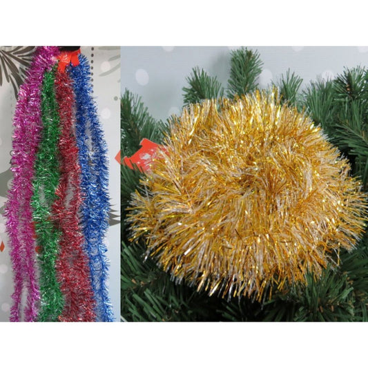 Weihnachtsgirlande Kunststoff 200 cm Tannenbaum-Lametta