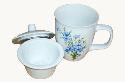 Кружка с крышкой и ситечком / Кружка с крышкой и ситечком