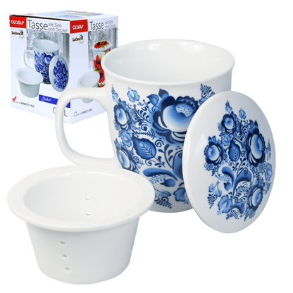 Кружка с крышкой и ситечком / Кружка с крышкой и ситечком