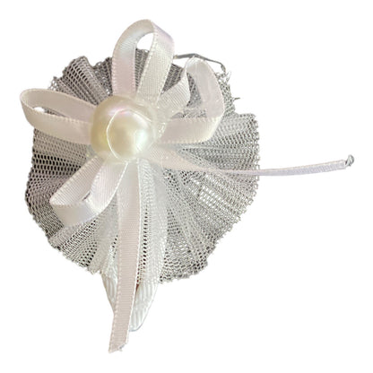 2 St. Haarclips metall Haarklemme mit dekorative Blumen