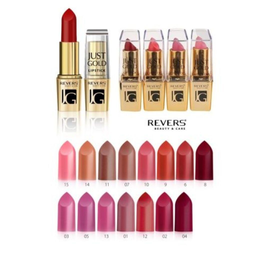 JUST GOLD Colour Lipstick Revers Cosmetics