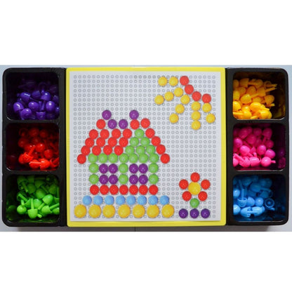 Spielzeug Mosaik Steckspiel Druckknöpfe Мозайка  210 St. Steckmosaik Geschenkset