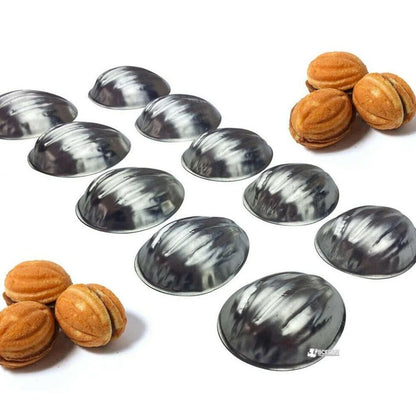 20St. Nuss Backformen Nüsse Set Nussbäcker Schalen Oreschki